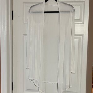 Chris & Carol White Open Front Cardigan